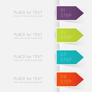Abstract business info graphics template with icons N146