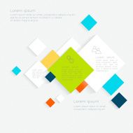 Abstract business info graphics template with icons N147