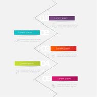 Abstract business info graphics template with icons N150
