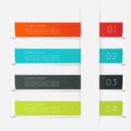 Abstract business info graphics template with icons N151
