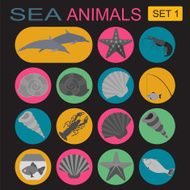 Sea animals icon N4