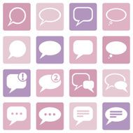 Vector Set of Bubbles Icons N9