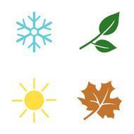 Vector Set of Seasons Icons N14
