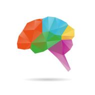 Brain abstract isolated on a white backgrounds vector illustration N3