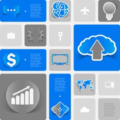 business geometric infographic N40