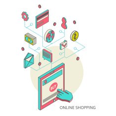 Icons for mobile marketing and online shopping N12