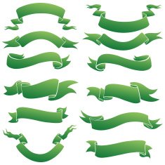 Vector Set of Ribbons for Your Text N6