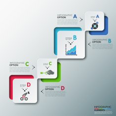 Modern Infographics Process Template N22