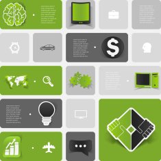 business geometric infographic N41