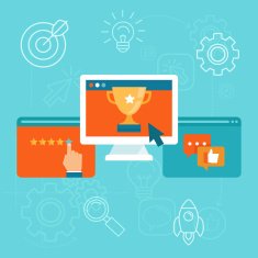 Vector seo concept in flat style