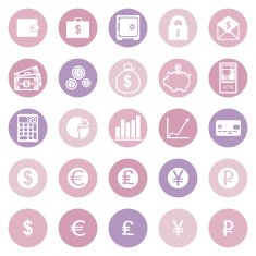 Vector Set of Finance Icons N6