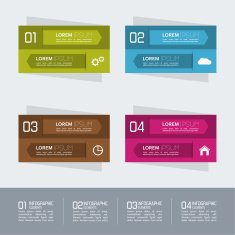 Multicolored paper stickers with numbers and signs N11
