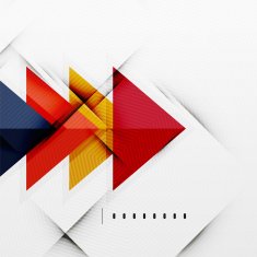 Modern glossy triangles business layout N29