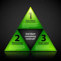Vector pyramid design template