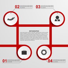 Abstract infographic design template N17