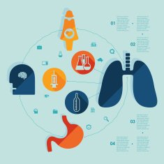 Medical flat infographic N112