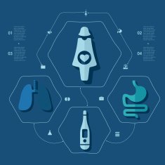 Medical flat infographic N113