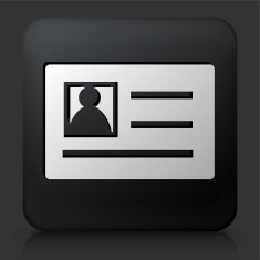 Black Square Button with Photo ID