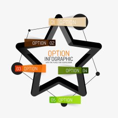 Vector infographic report template N23