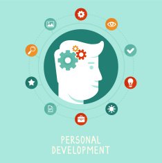 Vector personal development concept in flat style N2
