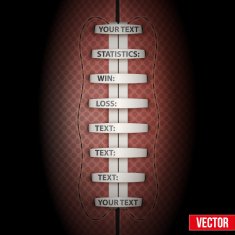 Dark Background of American Football ball Vector Illustration N3