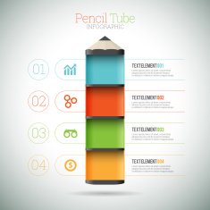 Pencil Tube Infographic