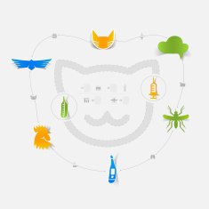 Set of veterinary icons N106