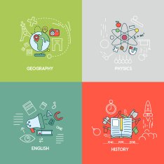 Geography physics english history N2