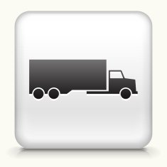 Square Button with Truck interface icon N2