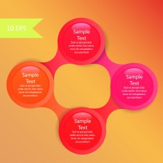 metaball colorful round diagram infographics N149