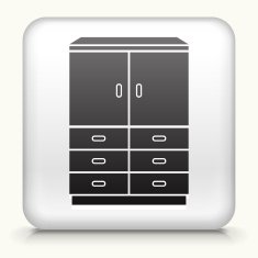 Square Button with Storage Cabinet