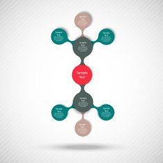 metaball colorful round diagram infographics N150