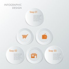 Design number banners template graphic or website layout N33