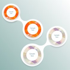 metaball colorful round diagram infographics N153