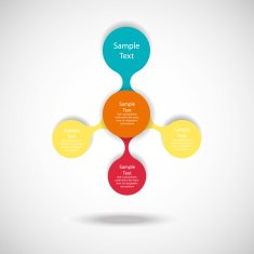 metaball colorful round diagram infographics N154