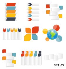 Collection of Infographic Templates for Business Vector Illustra N135
