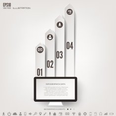 Business step infographic Timeline background N4