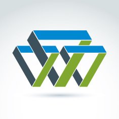 Abstract symbol vector graphic design element icon N10