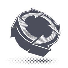 Abstract arrows vector symbol graphic design template N15
