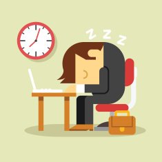 Sleeping businessman Vector flat illustration N4