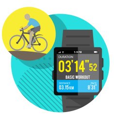 Cycling with Smart watch