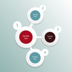 colorful round metaball diagram infographics N8