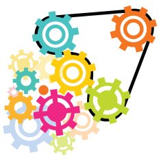 Colored Gears - VECTOR