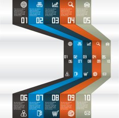 Abstract paper infografics N24