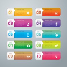 Infographic design template and marketing icons N72