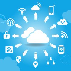internet and cloud computing concept