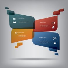Round colorful infographic elements with various icons suitable for infographics N3