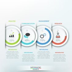 Modern infographics options banner N691