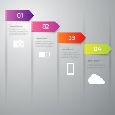 Vector illustration infographics four options N92