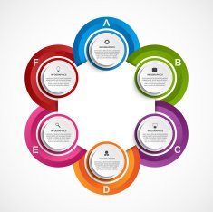 Modern infographics options banner vector illustration N8